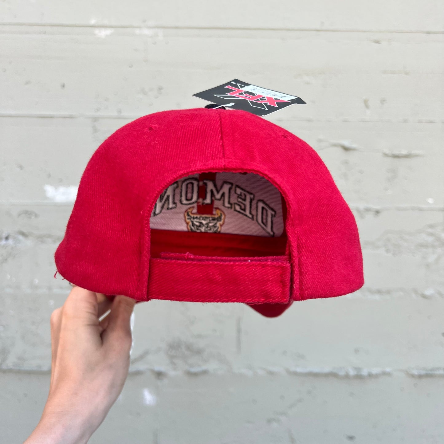 Vintage Embroidered San Francisco Demons Dead Stock Baseball Hat - One Size Fits All - Red