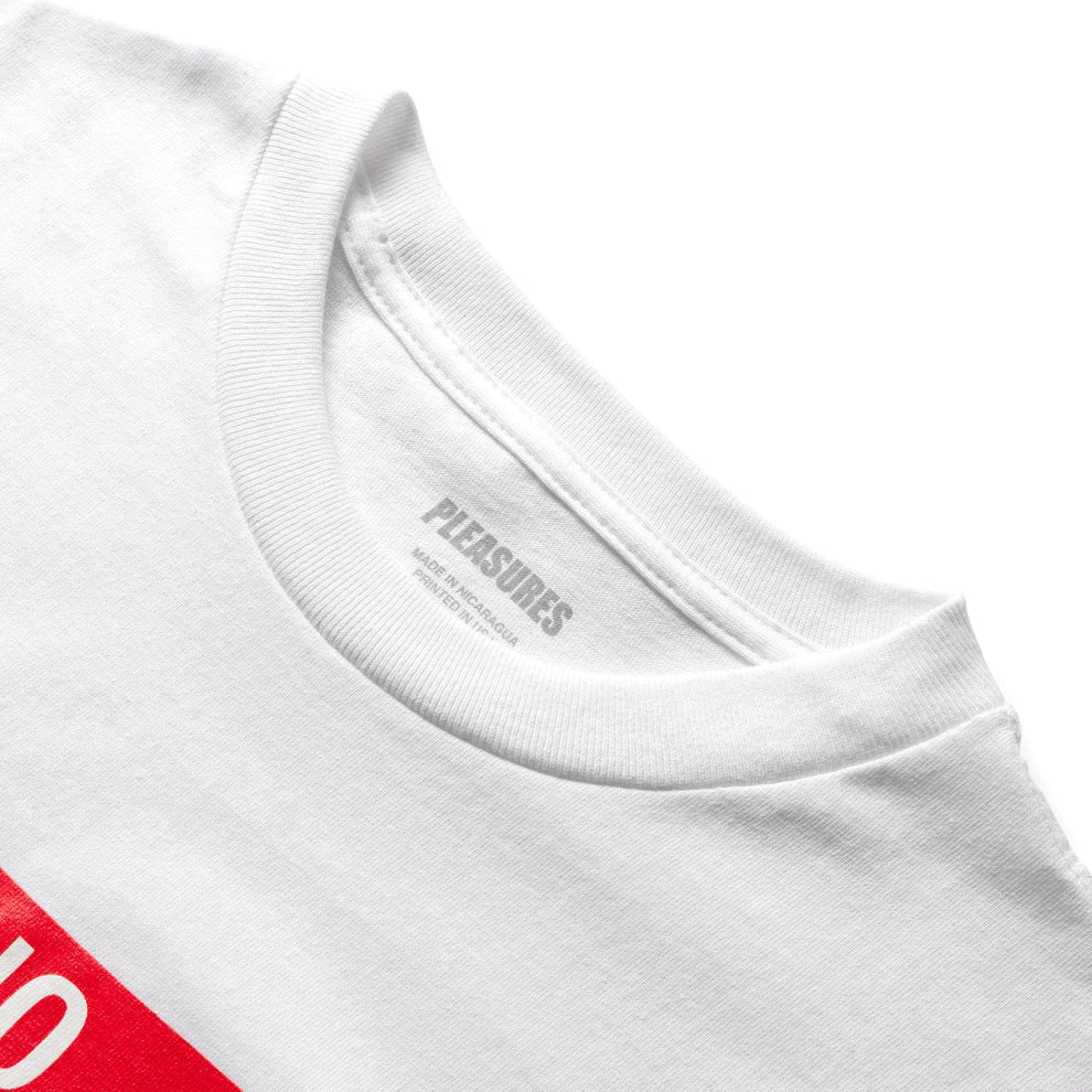 *New* Pleasures 'Trespass' T-Shirt - Size Medium - White