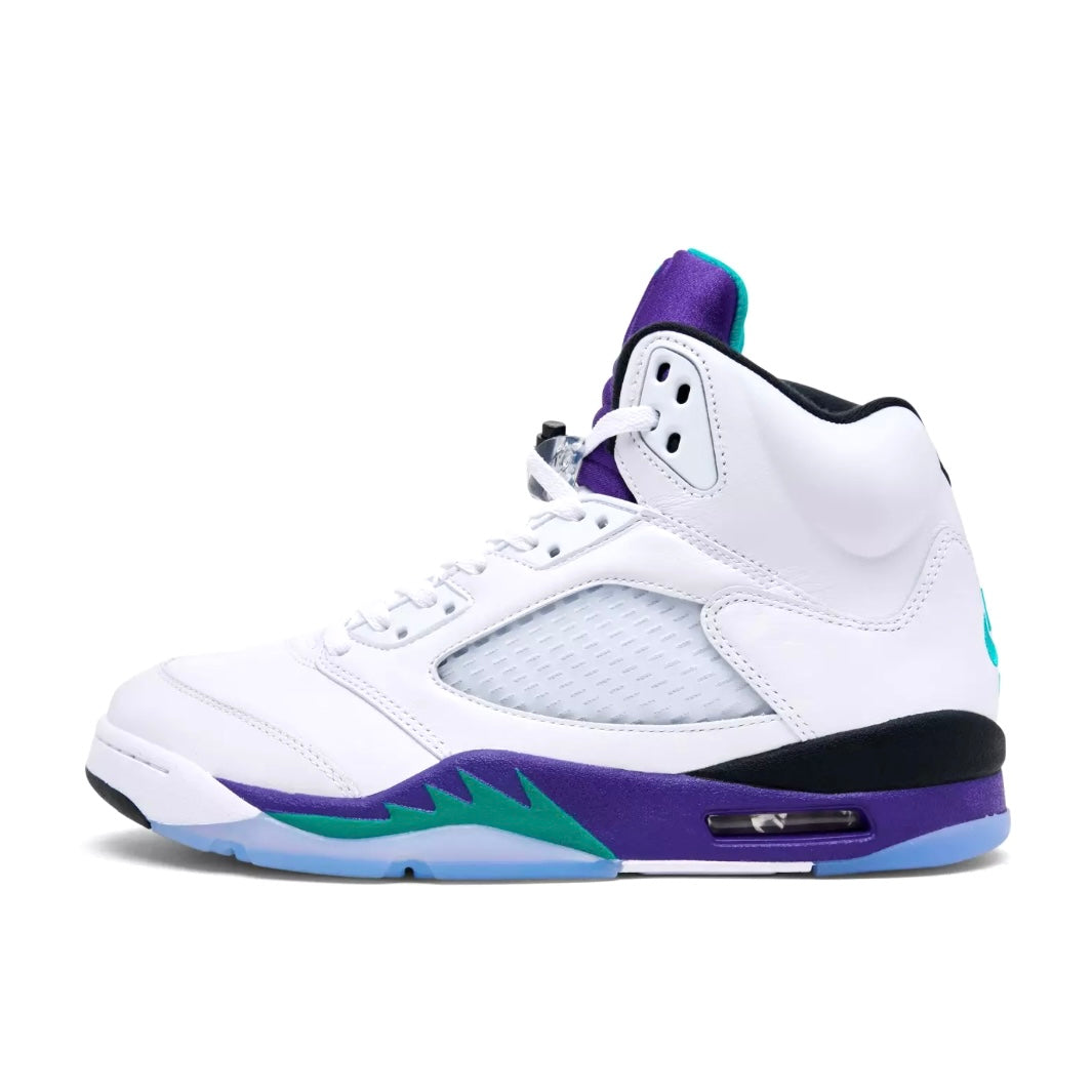 *New* Nike Air Jordan 5 Retro 'Grape' (2025) - Size 10.5M/12W - White/New-Emerald/Grape-Ice - HQ7978-100