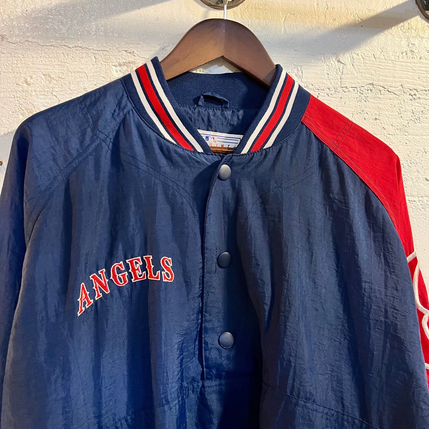 Vintage 90's Anaheim Angels 2-Tone Starter Jacket - Size Large - Red/Blue/White