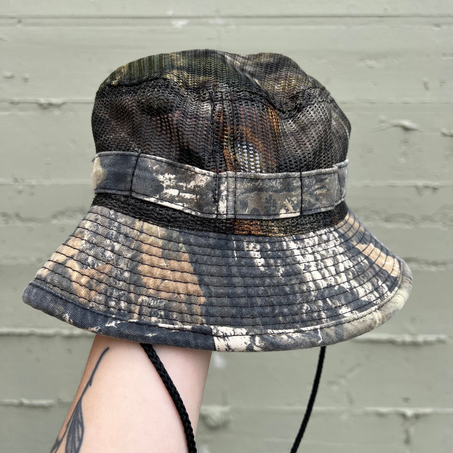 Vintage Cabela's Realtree Camo Mesh Boonie Hat - One Size Fits All