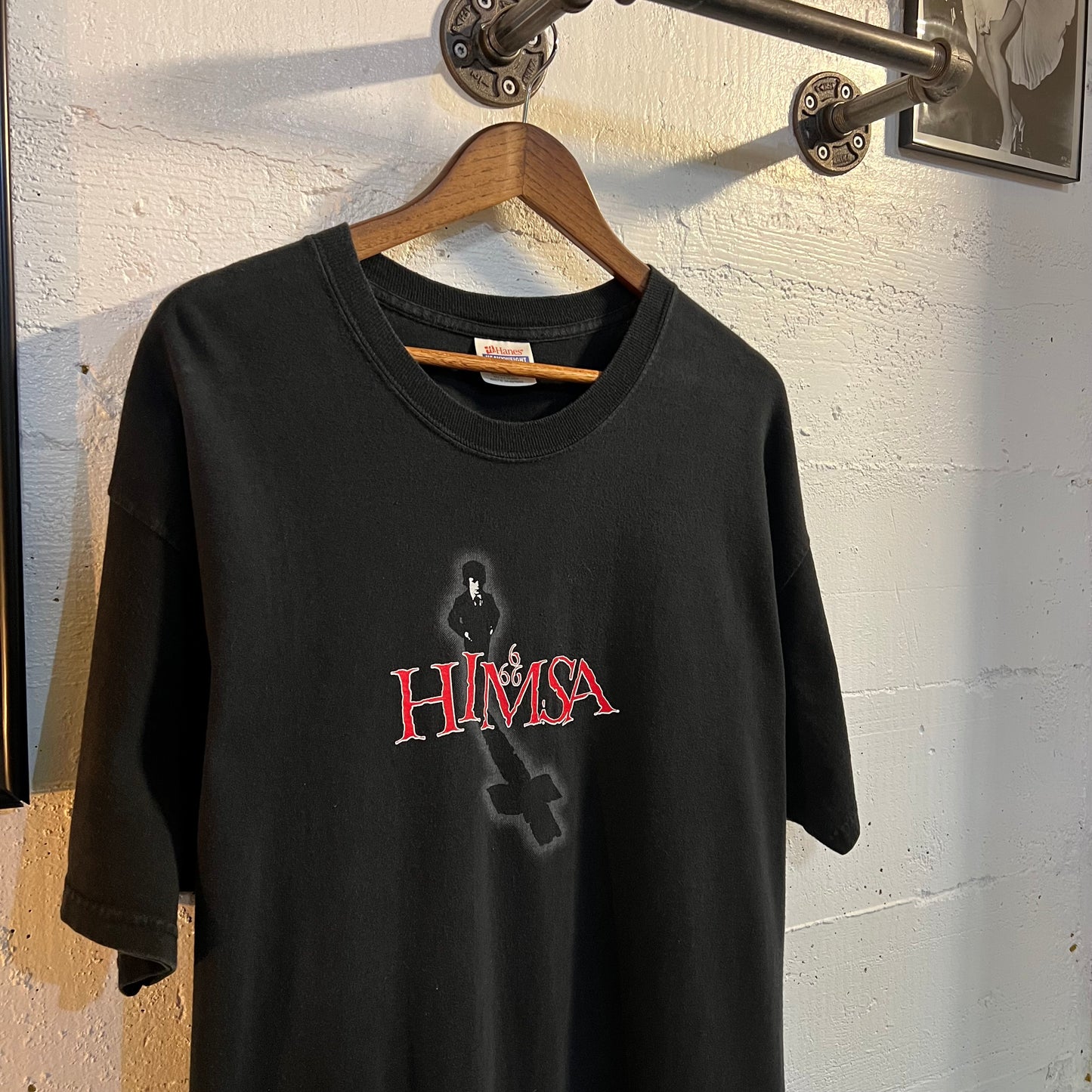 Vintage Himsa Heavy Metal Band ‘The Omen’ T-Shirt - Size XL - Black/Red/White