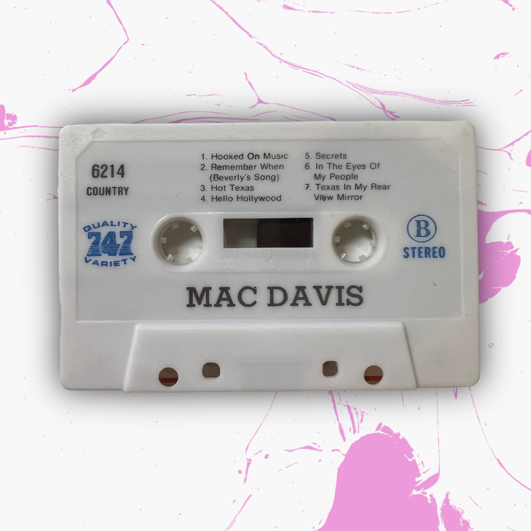 Vintage 1980 Mac Davis 'It's Hard To Be Humble' Cassette Tape