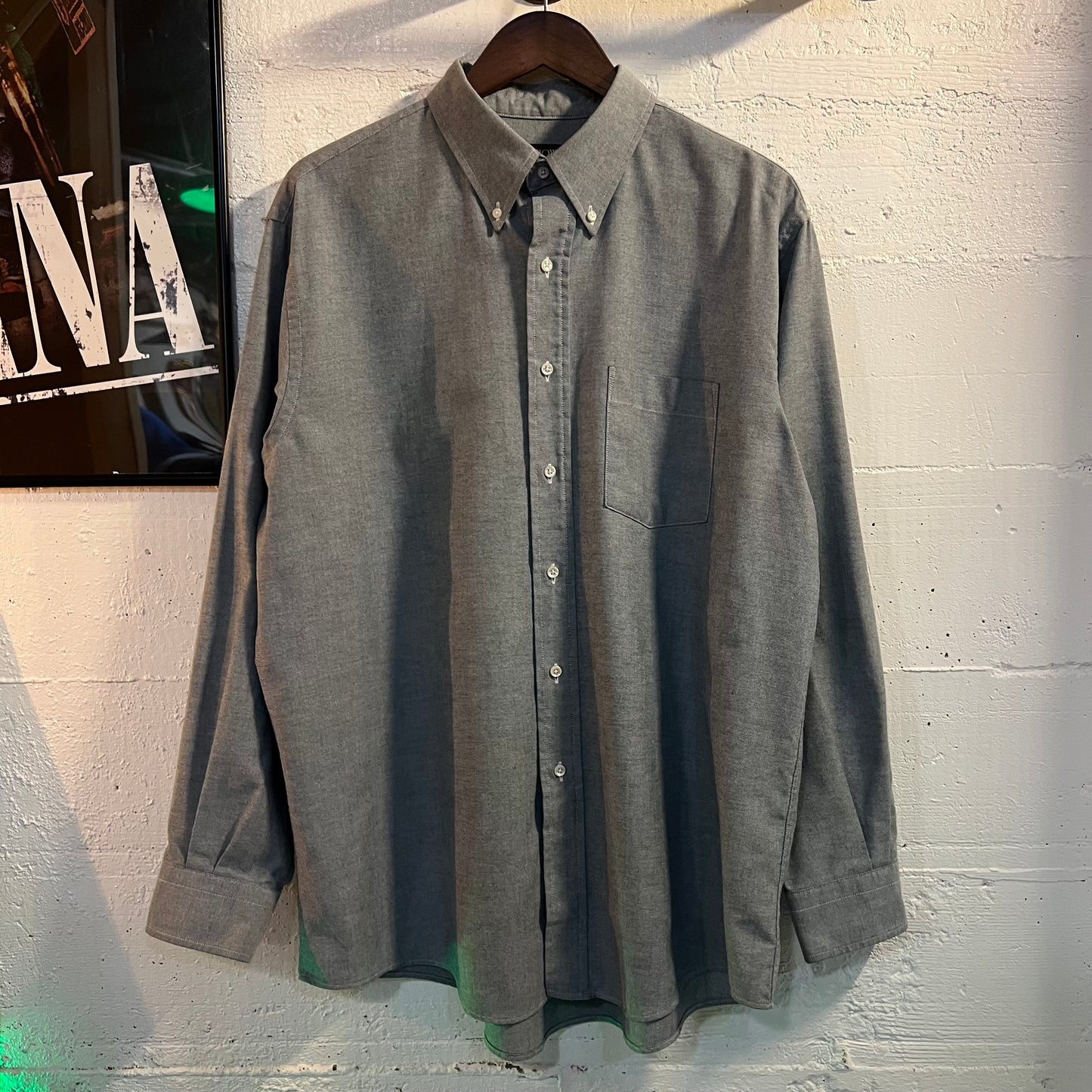 Vintage 80's/90's Arrow Dover Chambray Button Down Shirt - Size (XL) 17.5 34/35 - Made In USA