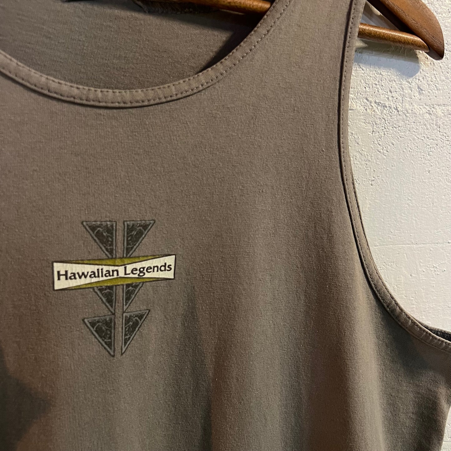 Vintage 90's Hawaiian Legends North Shore Tank Top - Size XL - Gray