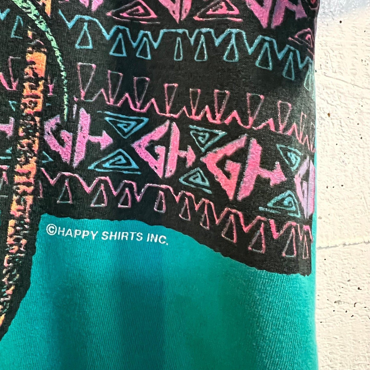 Vintage 90's Gecko Hawaii Wraparound Print Graphic T-Shirt - Size Large - Made In USA
