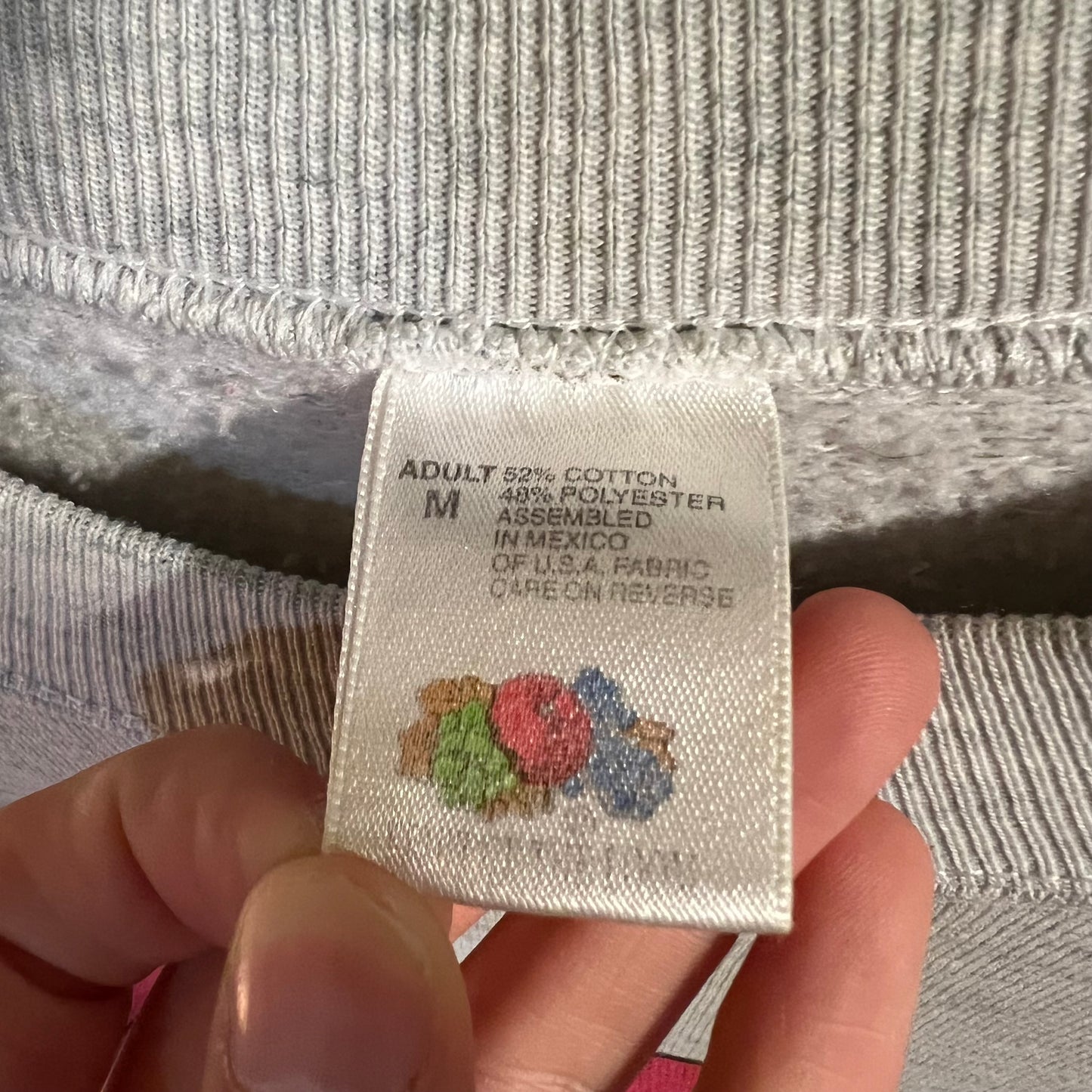 Vintage 90's Face Offs By Freeze NY Graphic Crewneck Sweatshirt - Size Medium - Heather Grey