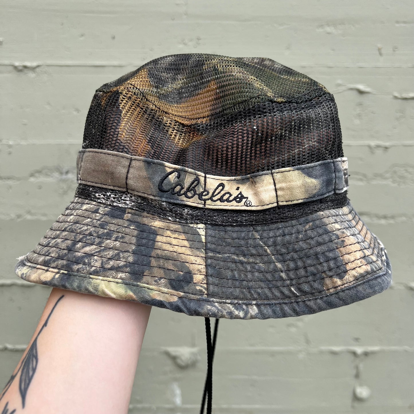 Vintage Cabela's Realtree Camo Mesh Boonie Hat - One Size Fits All