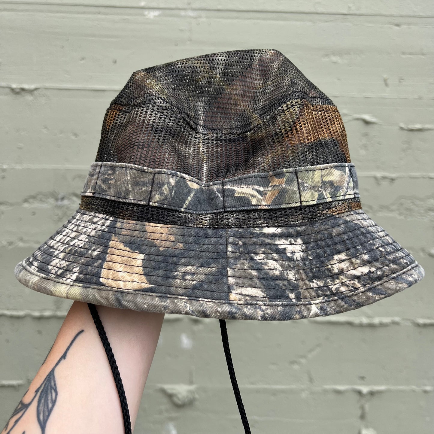 Vintage Cabela's Realtree Camo Mesh Boonie Hat - One Size Fits All