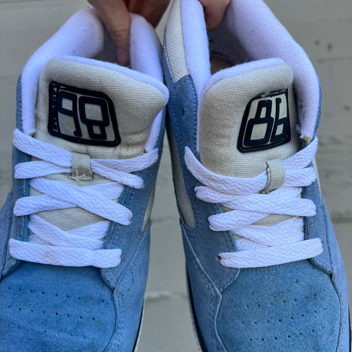 Vintage 90's Airwalk 86 Series 'Crease' Skate Shoes - Size 9M - Blue/White