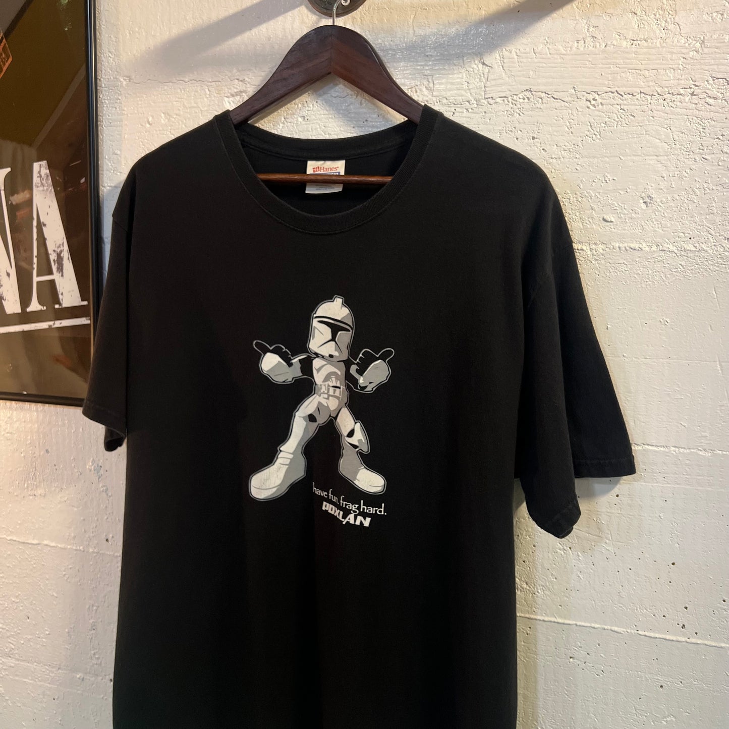 2007 PDXLAN II Gaming ‘Storm Trooper’ T-Shirt - Size Large - Black/White