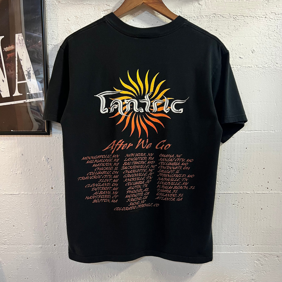 Vintage 2004 Tantric 'After We Go' Double Sided Tour T-Shirt - Size Medium - Black