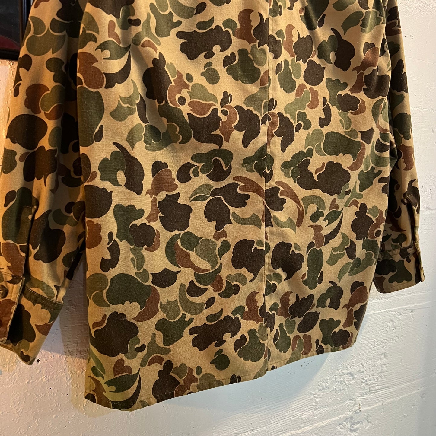 True Vintage 60's/70's Frogskin/Duck Camo Field Jacket Shirt - Size M/L - Cotton
