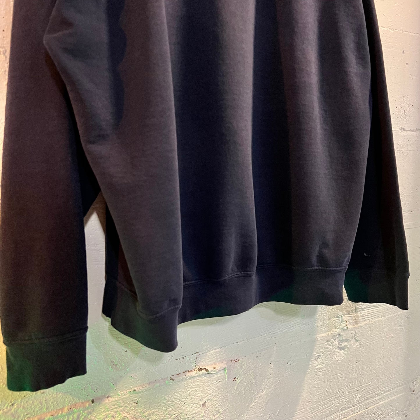 Vintage 90's Distressed Native Totem Art Pullover Hoodie - Size XL - Faded Navy