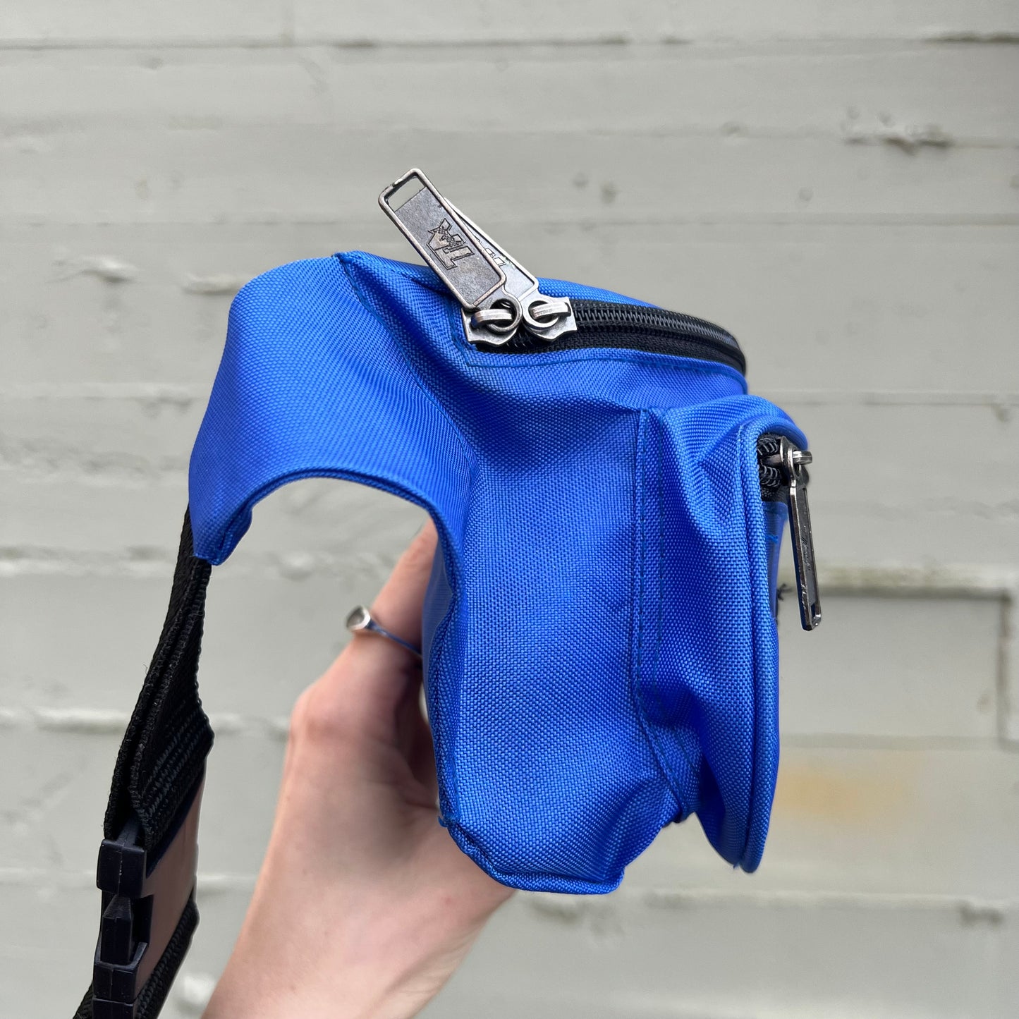 Vintage 90's Top Action 'TA' 3-Pocket Fanny Pack - O/S - Royal Blue