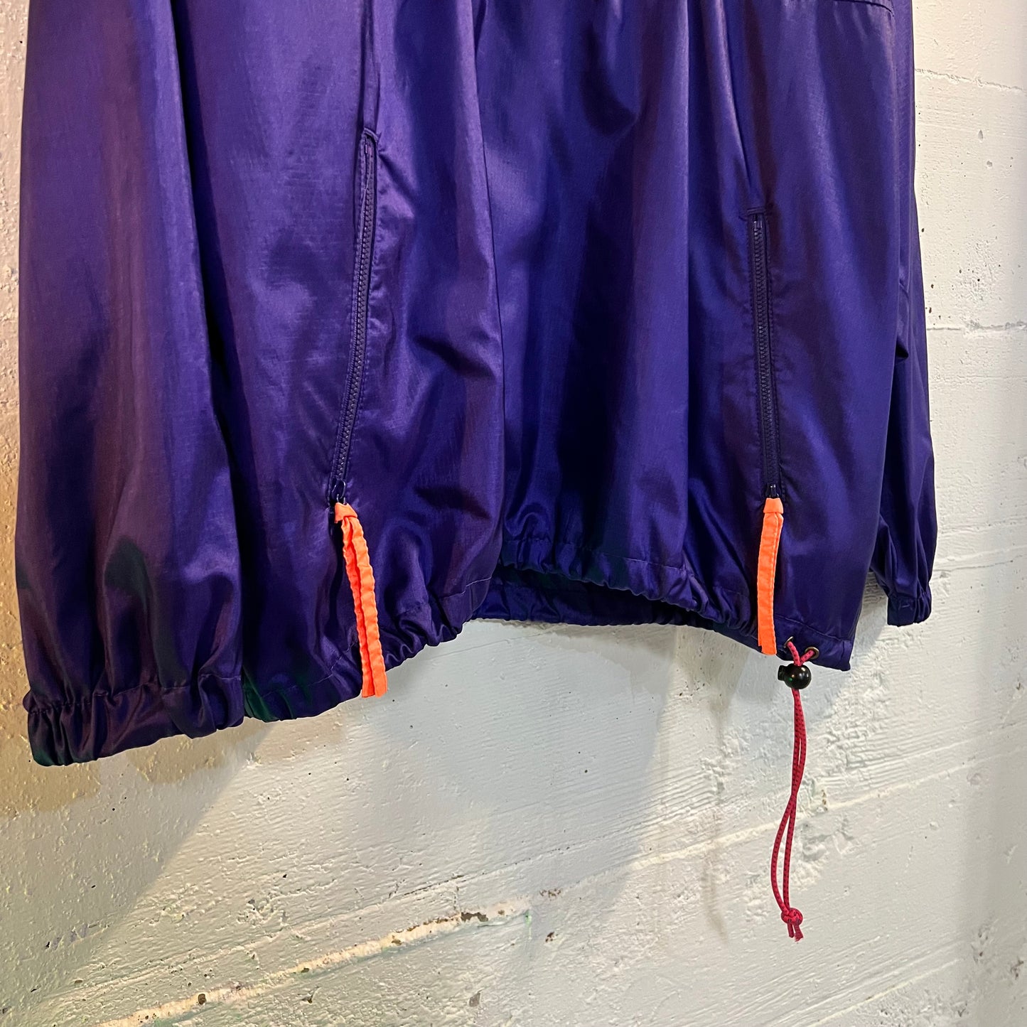 Vintage Columbia Women’s Windbreaker Top & Bottom Set - Size XL/L - Made In Taiwan - Purple/Pink/Orange