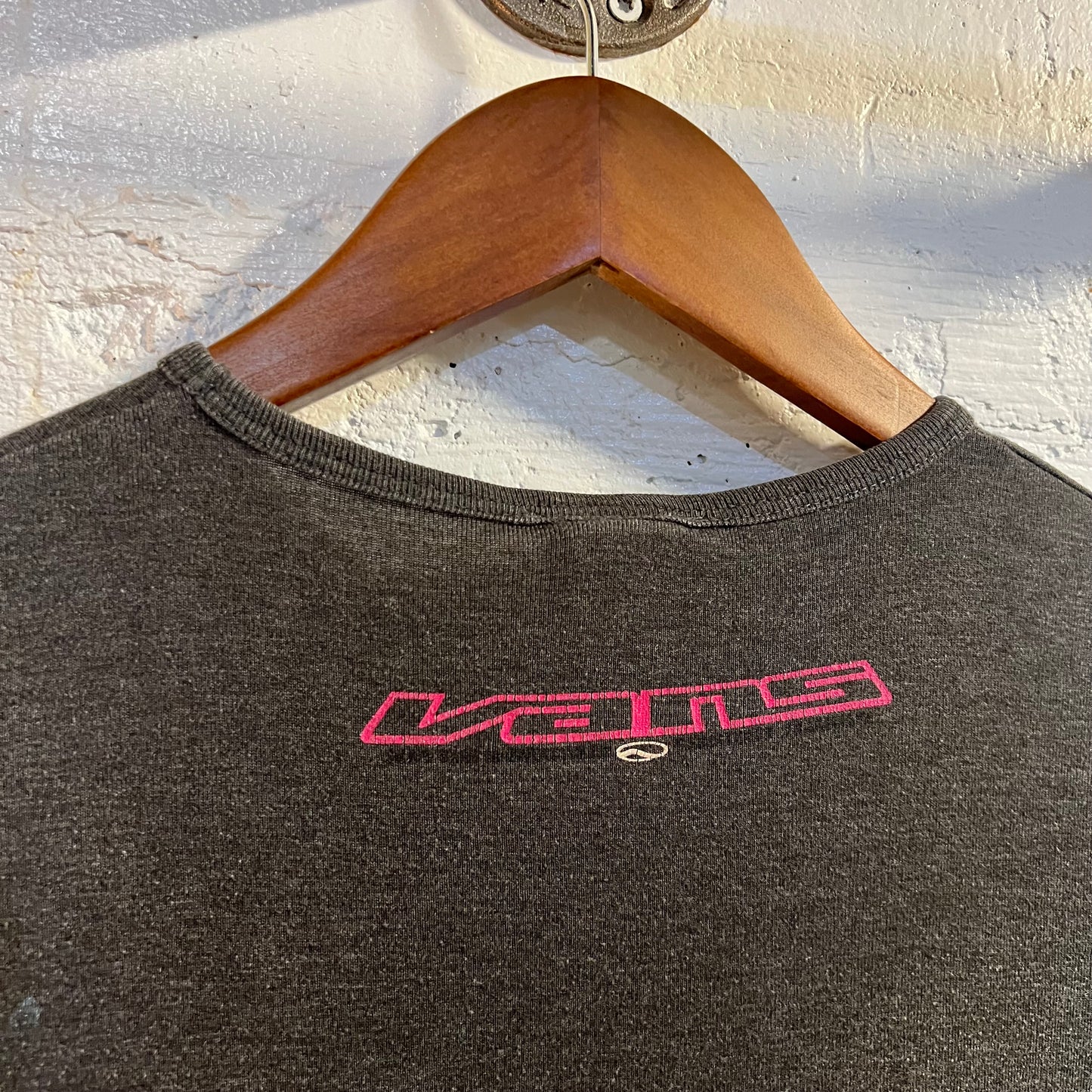 Vintage Late 90's Vans 'Registered Trademark Glitter Logo Baby Tee - Size Small - Made In USA