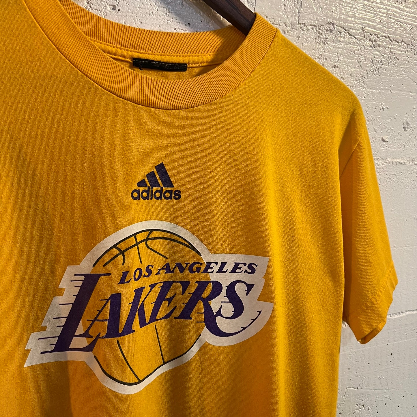 Vintage 2000's Los Angeles Lakers Adidas Baby Tee - Size Small - Gold/Purple