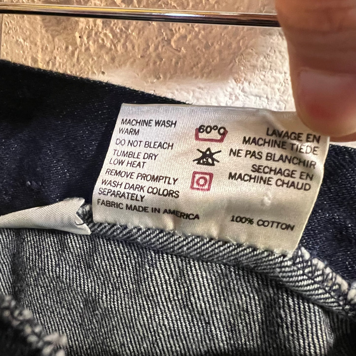Vintage 70’s Jean St. Germain Paris High Waisted Raw Denim Jeans - Size Women’s 10/11 - Fabric Made In USA - Raw Denim