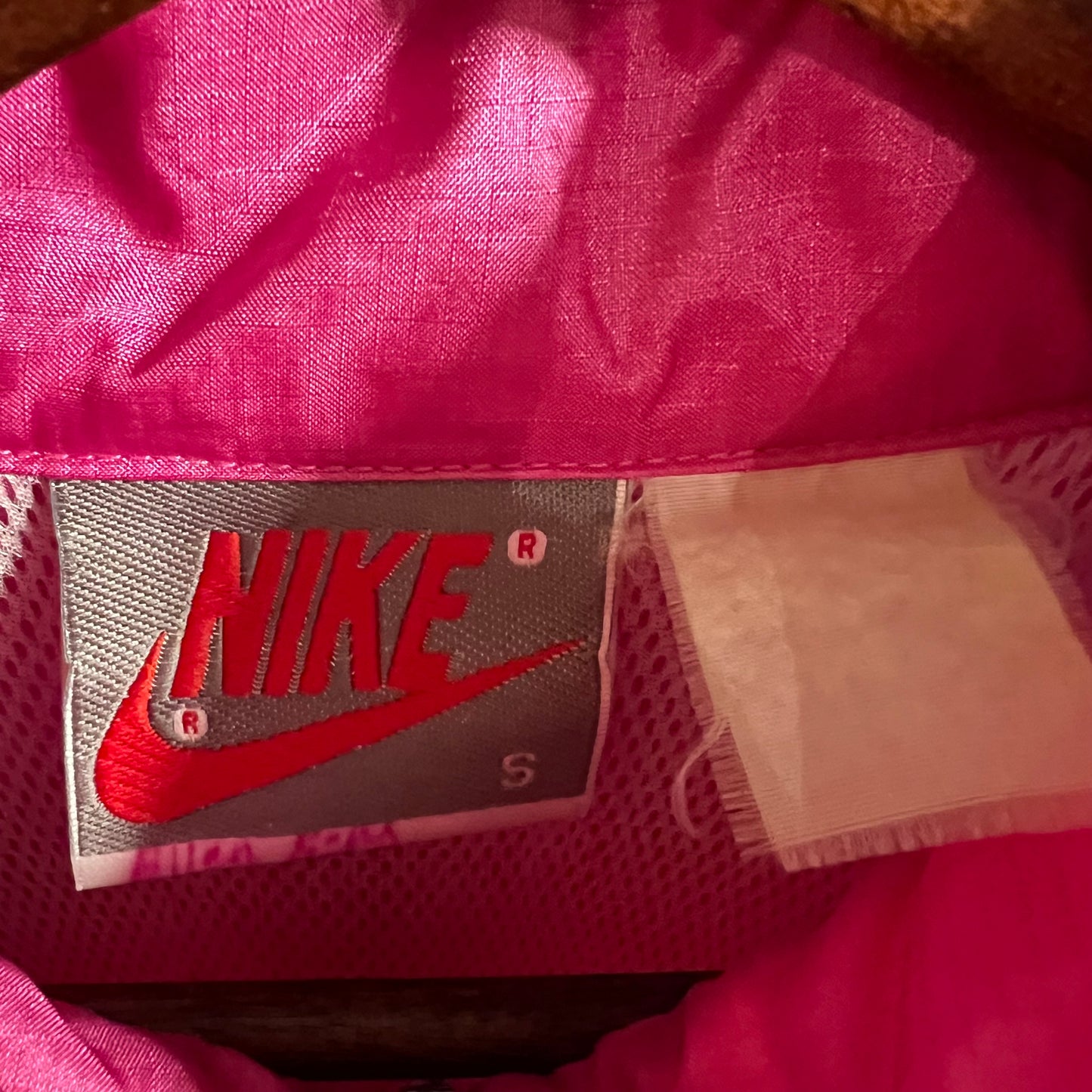 Vintage 90's Nike Cycling Half Zip Windbreaker Jacket - Size Small - Turquoise/Fuschia