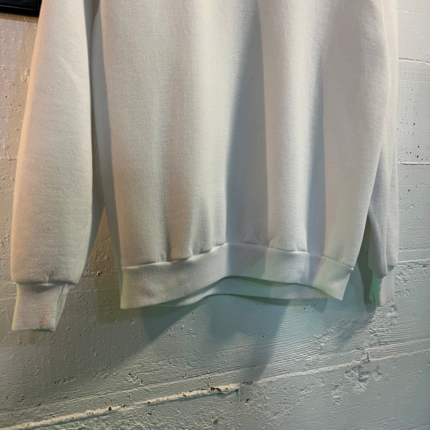 Vintage 80's Franklin '62 Raglan Sleeve Crewneck Sweatshirt - Size Large - Made In USA - White/Green