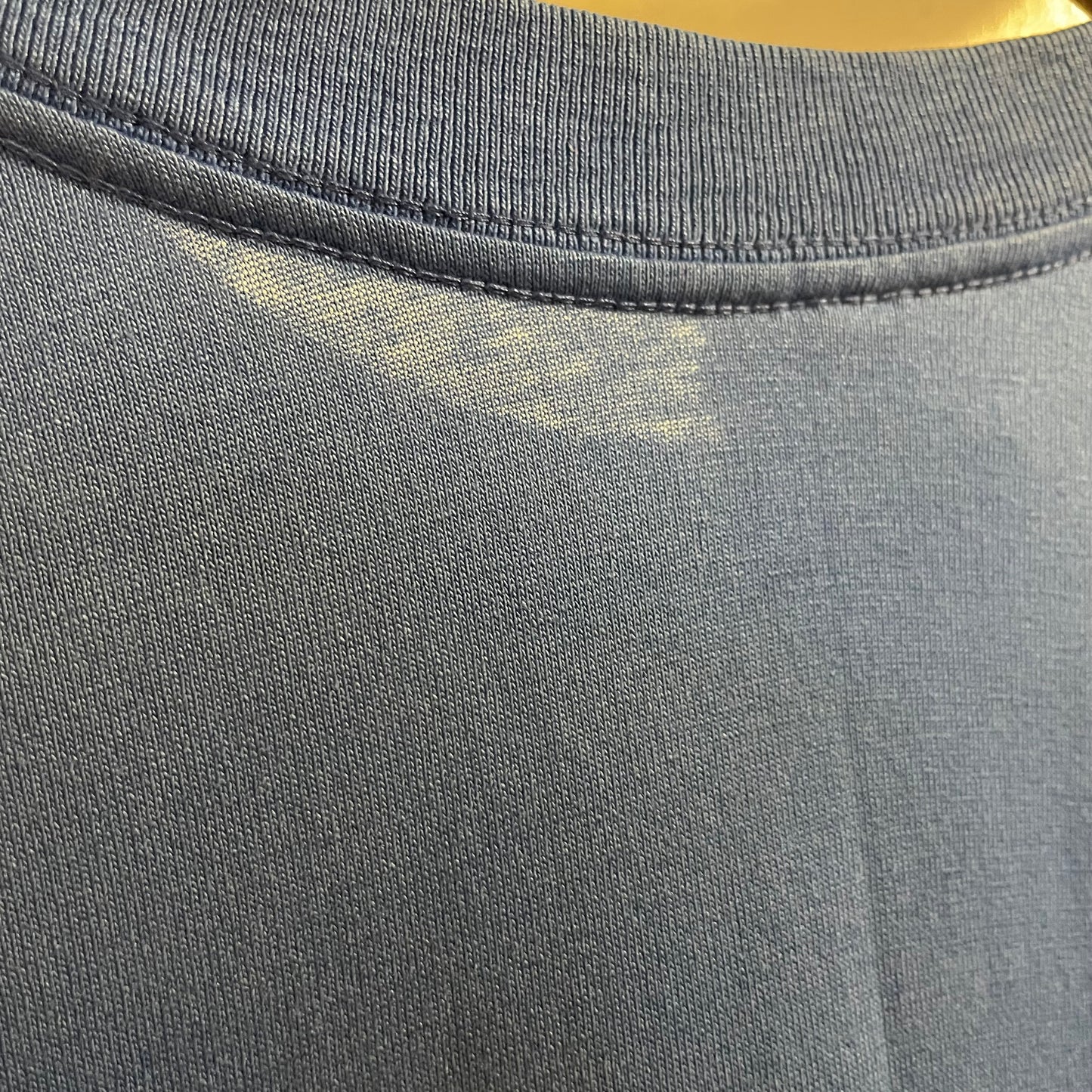 Vintage 1980's Alpine Vineyards Distressed Graphic Single Stitch Long Sleeve T-Shirt - Size Large - Made In USA - Hef-T By Tee Jays