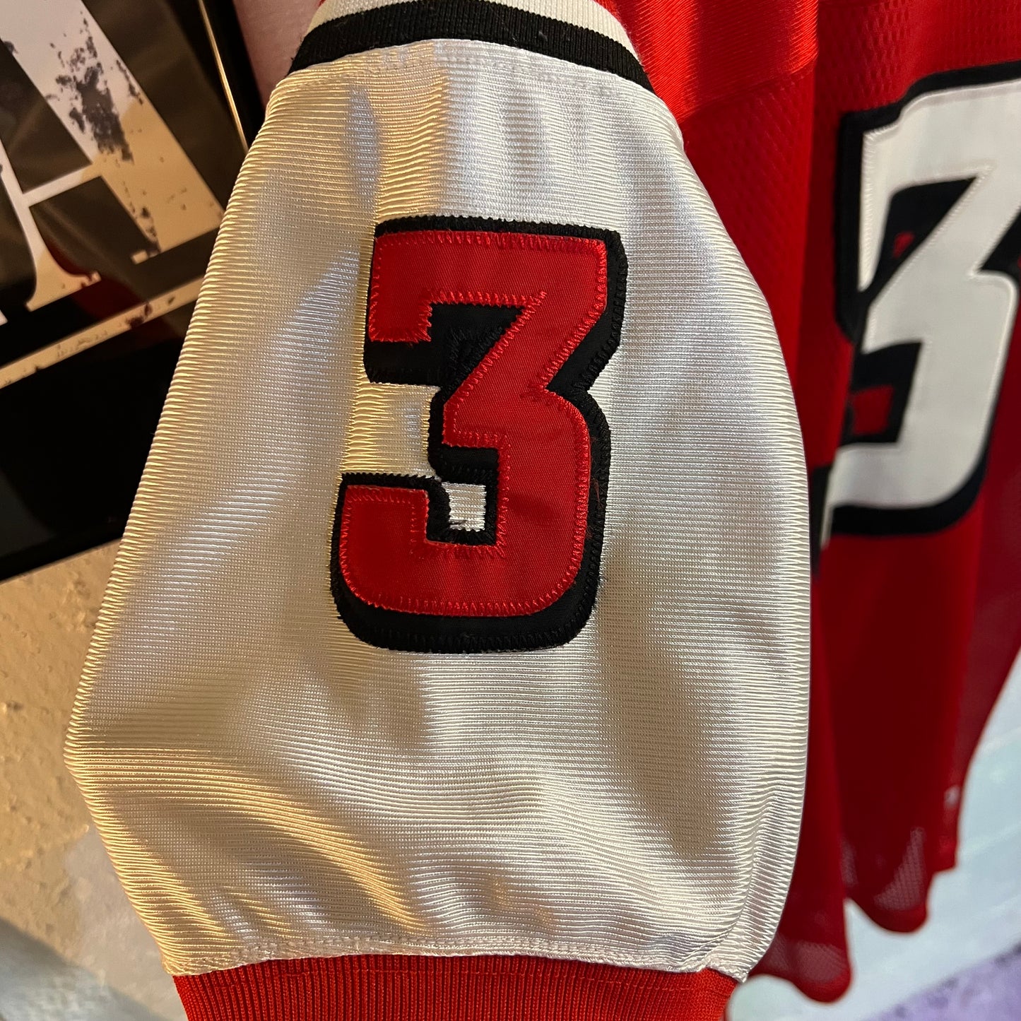 Vintage Outkast Clothing Andre 3000 Mesh Football Jersey - Size XL - Red/White