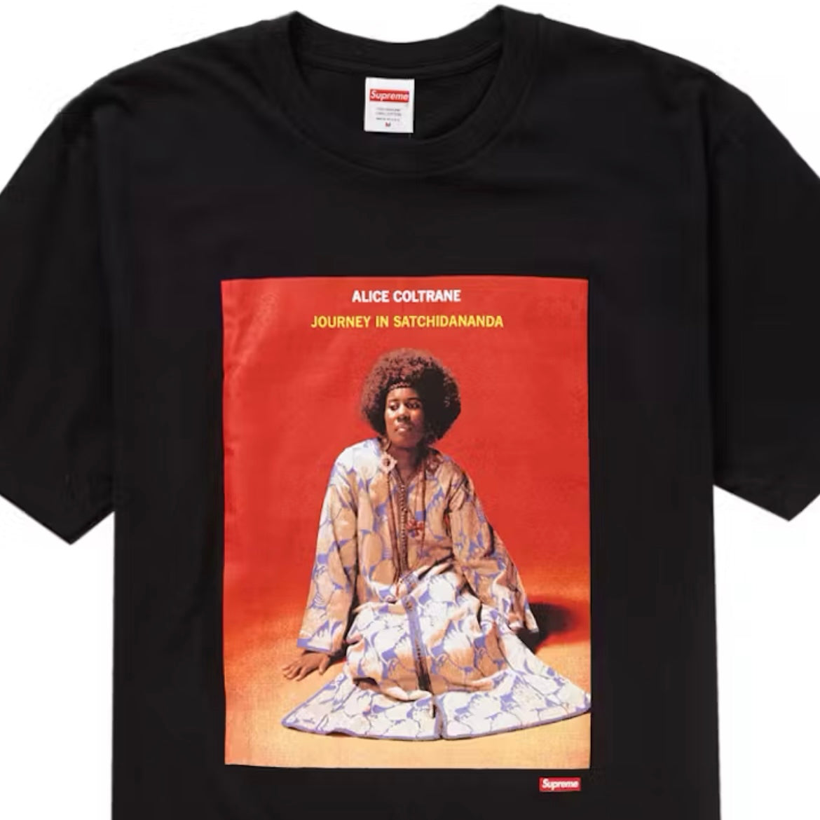 *NEW* Supreme x Alice Coltrane 'Journey In Satchidanada' T-Shirt - Size XL - Made In USA - SS24 Black