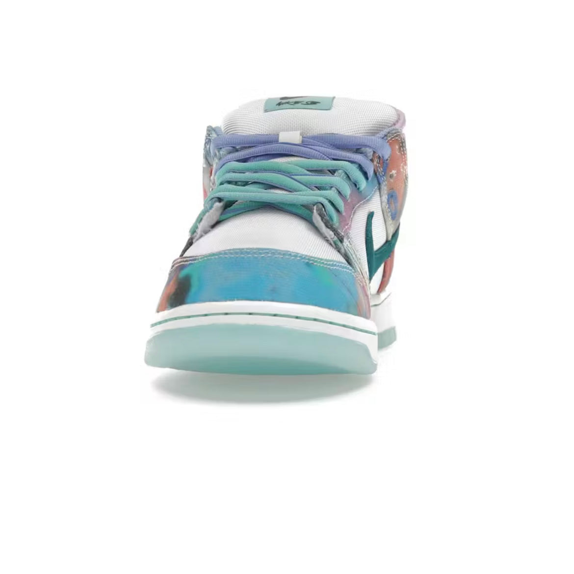 *New* Nike x Futura Laboratories SB Dunk Low - Size 9.5M - Bleach Aqua/Geode Teal/White - HF6061-400