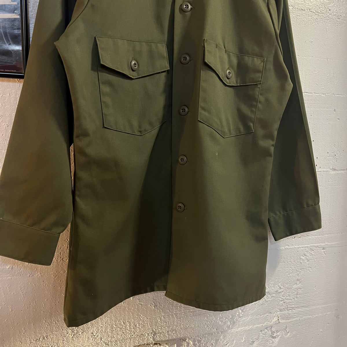 Vintage 1984 US Military Issue OG 507 Utility Shirt - Size Medium (15.5 x 31) - Made In USA - DLA-84-C-0549