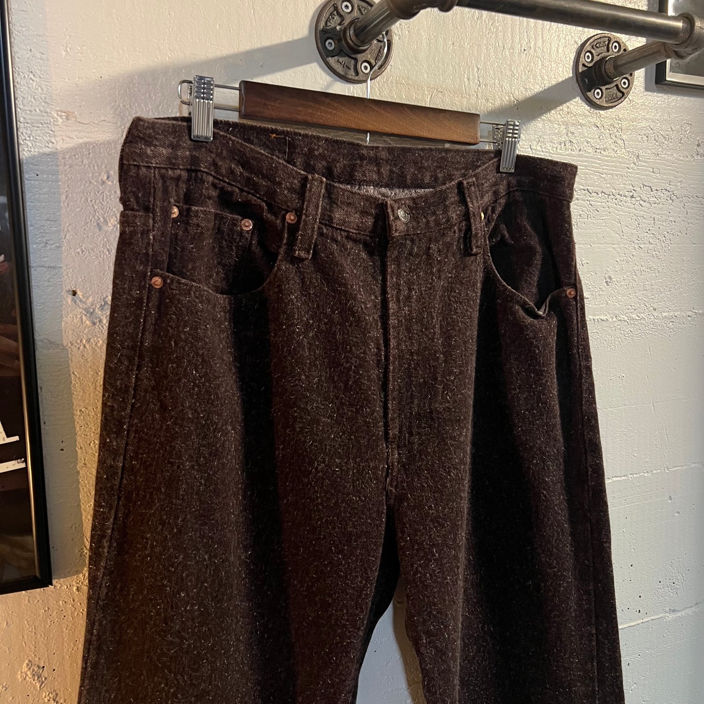 Vintage 2000's Other Clothing XXX Jeans - Size 34" - Made In Mexico - Natural Cotton/Brown