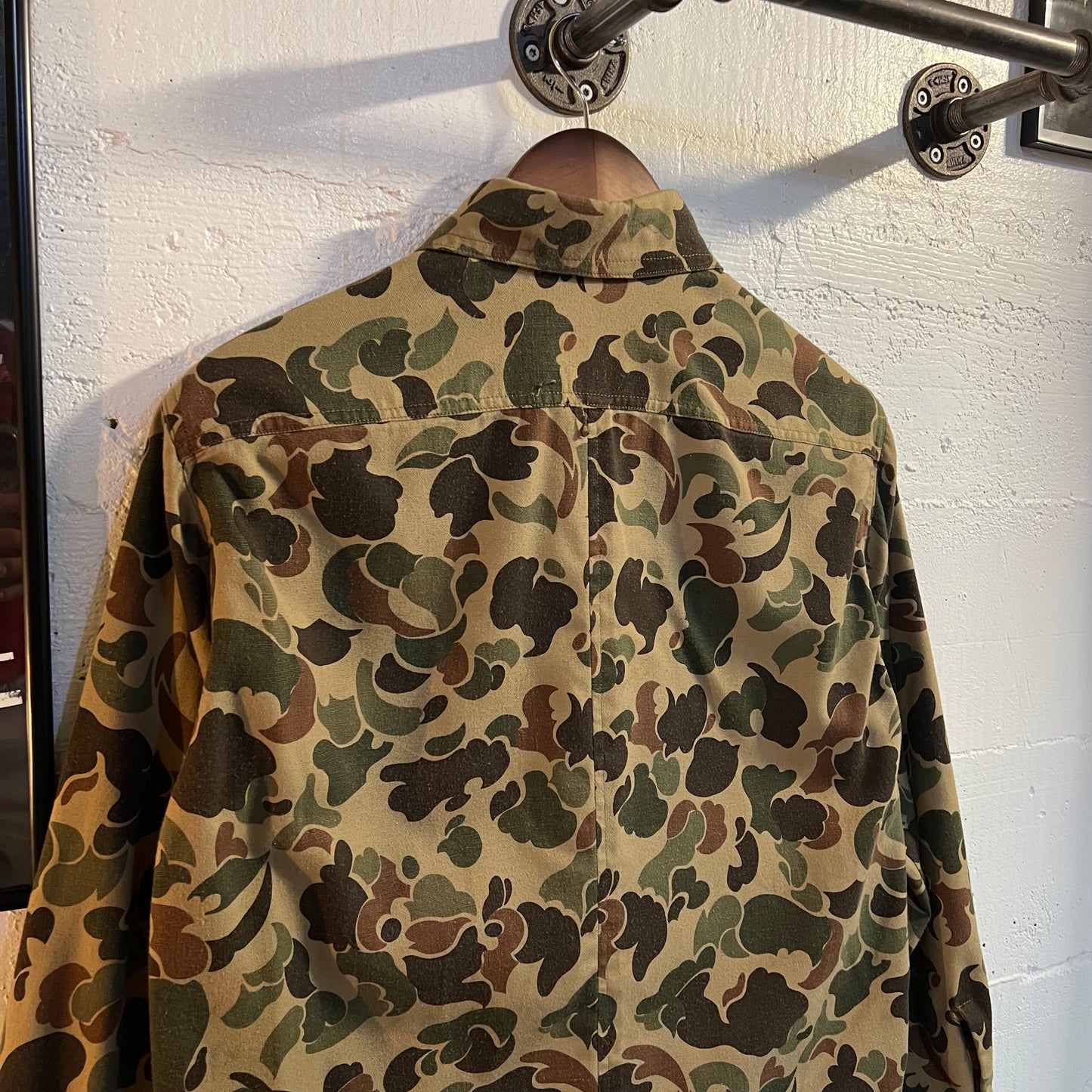 True Vintage 60's/70's Frogskin/Duck Camo Field Jacket Shirt - Size M/L - Cotton