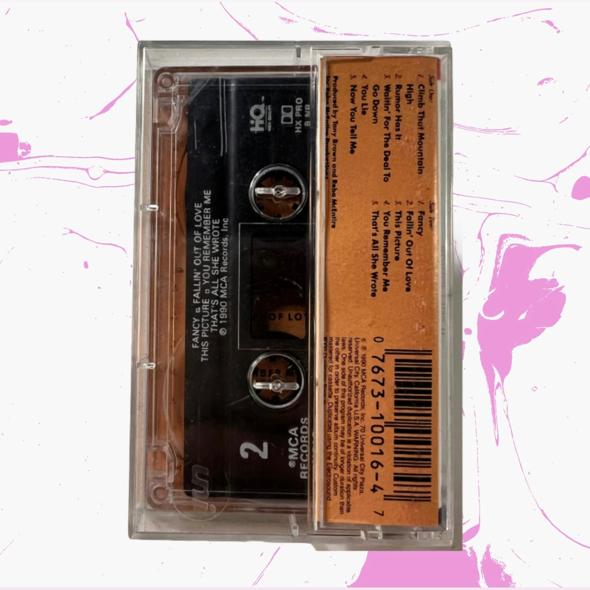 Vintage 1990 Reba McEntire 'Rumor Has It' Cassette Tape