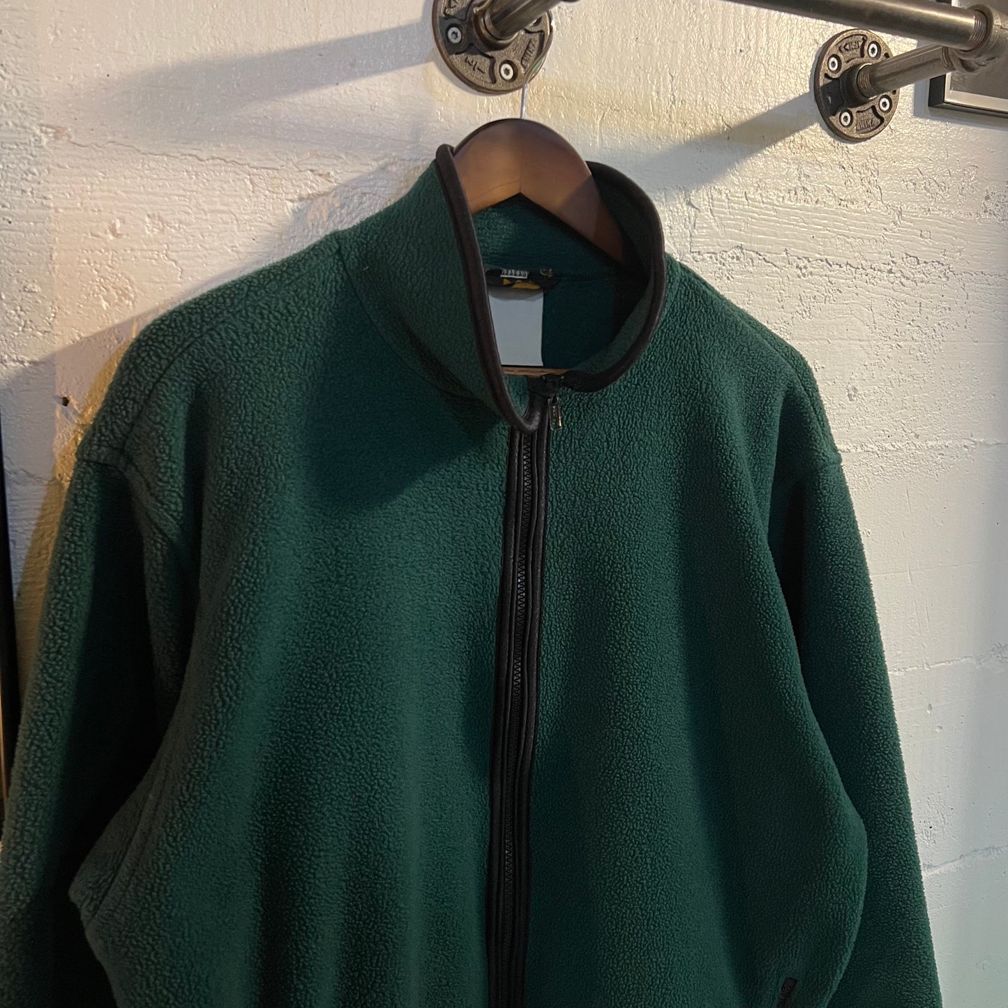 Vintage REI Polartec Zip Up Fleece Jacket - Size Large - Forest Green