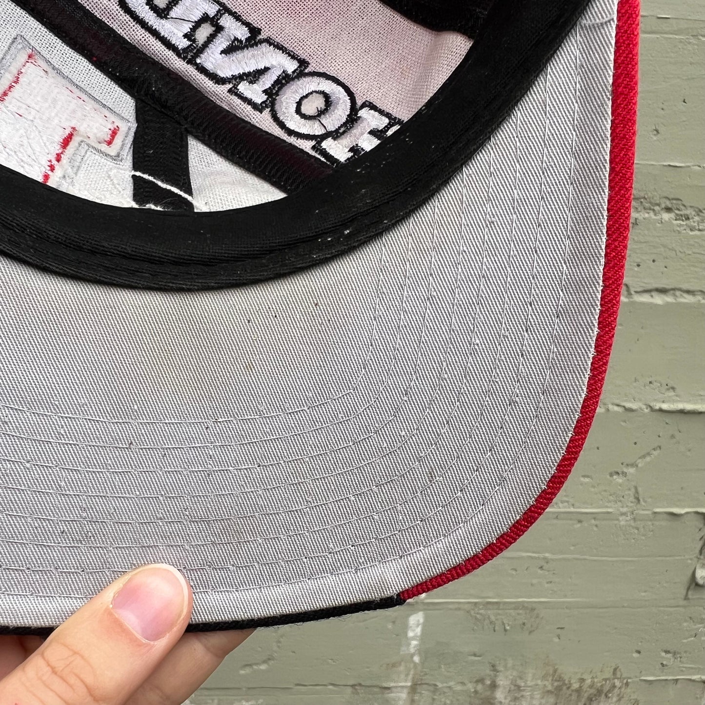 Vintage 90's Honda Fox Racing 'Jeremy McGrath' Snapback Hat - O/S - Red/Black