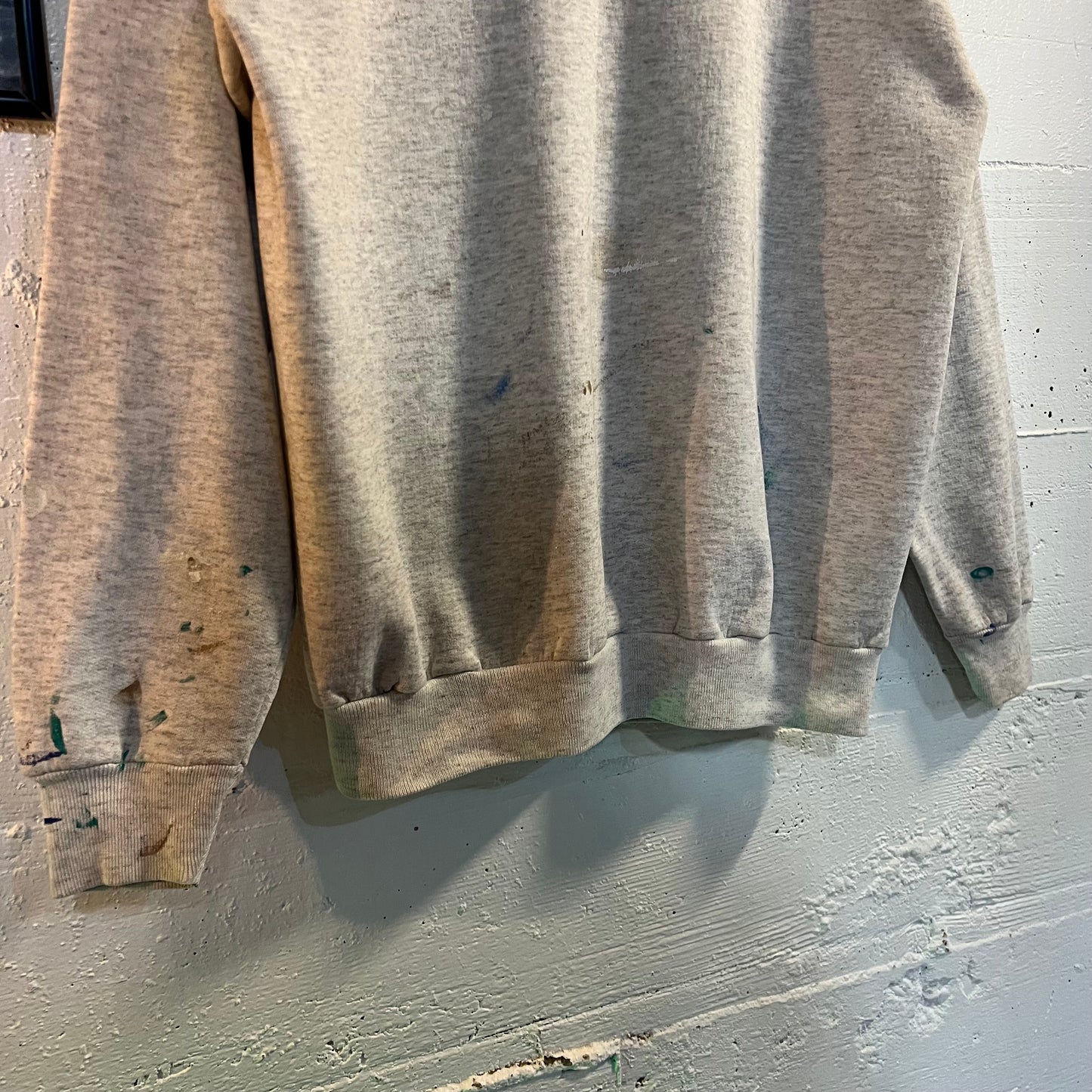 Vintage Distressed Embroidered Dive Utila Honduras Crewneck Sweatshirt - Size Small - Heather Grey