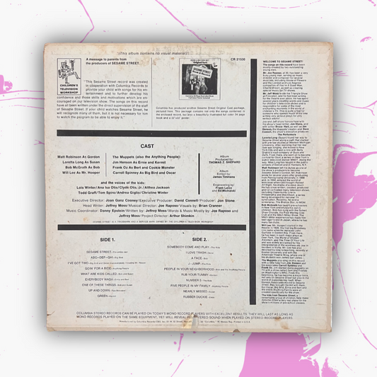 Vintage 1970 Sesame Street ‘Original Cast Record’ Vinyl Record