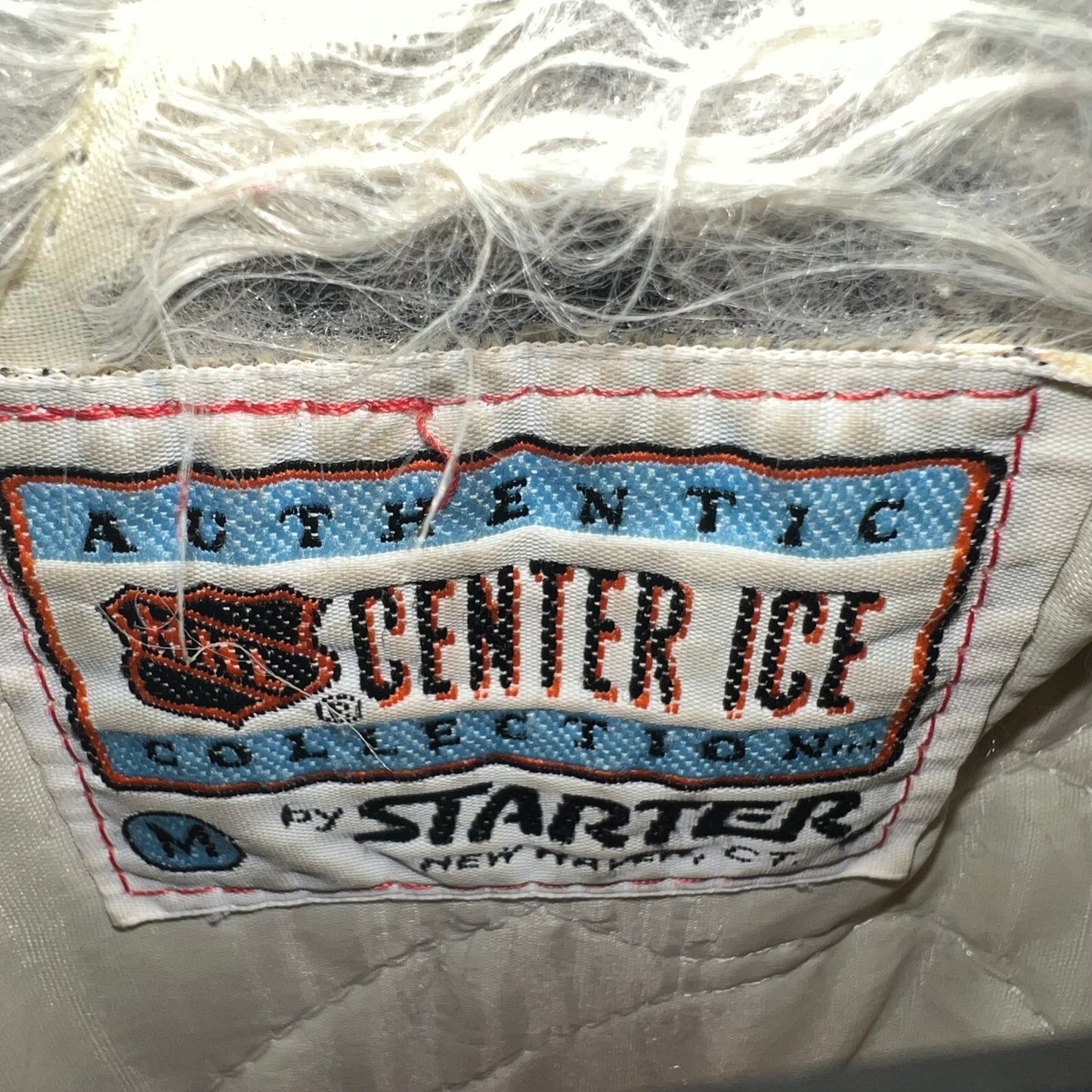 Vintage 80's Starter NHL Center Ice Detroit Red Wings Satin Bomber Jacket - Size Medium - Made In USA - Black/Red