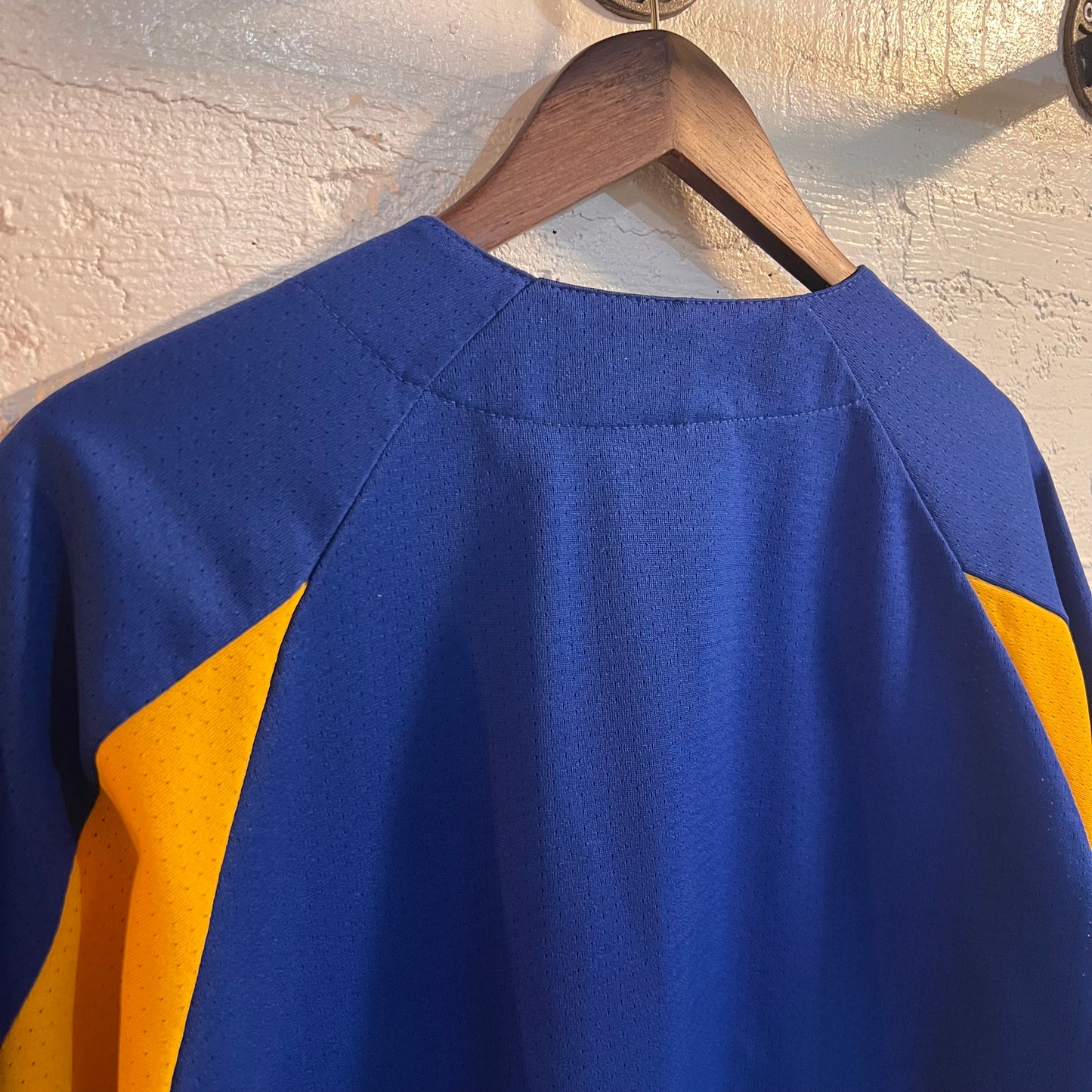 Vintage 90's Los Angeles Ram's Majestic Baseball Style Jersey - Size XL - Made In USA - Blue/Yellow