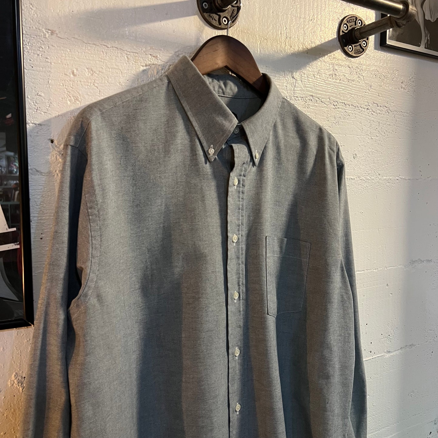 Vintage 80's/90's Arrow Dover Chambray Button Down Shirt - Size (XL) 17.5 34/35 - Made In USA