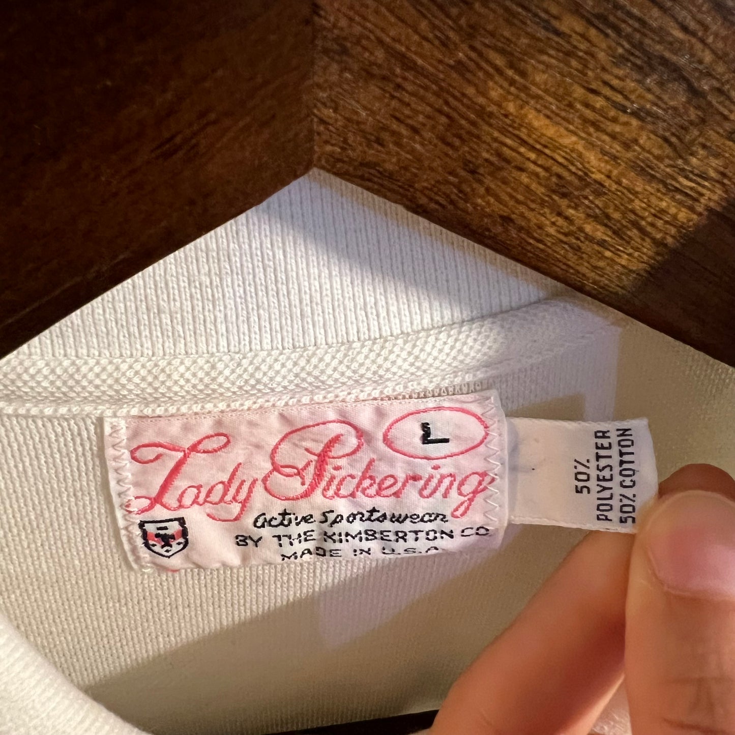 Vintage Lady Pickering Kauai Surf Golf Club Embroidered Polo Shirt - Size Large - Made In USA - White