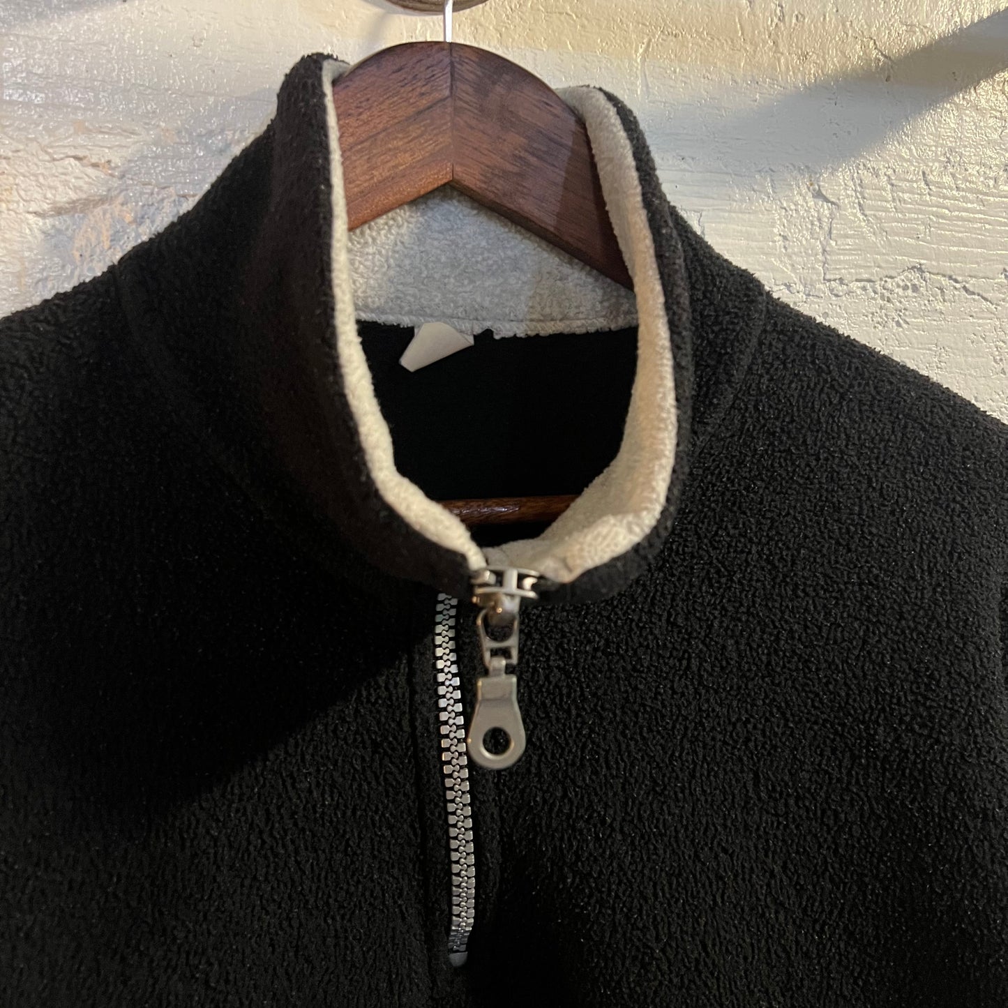 Vintage Embroidered Oregon 1/4 Zip Fleece Pullover Jacket - Size Small - Made In USA - Black/Grey