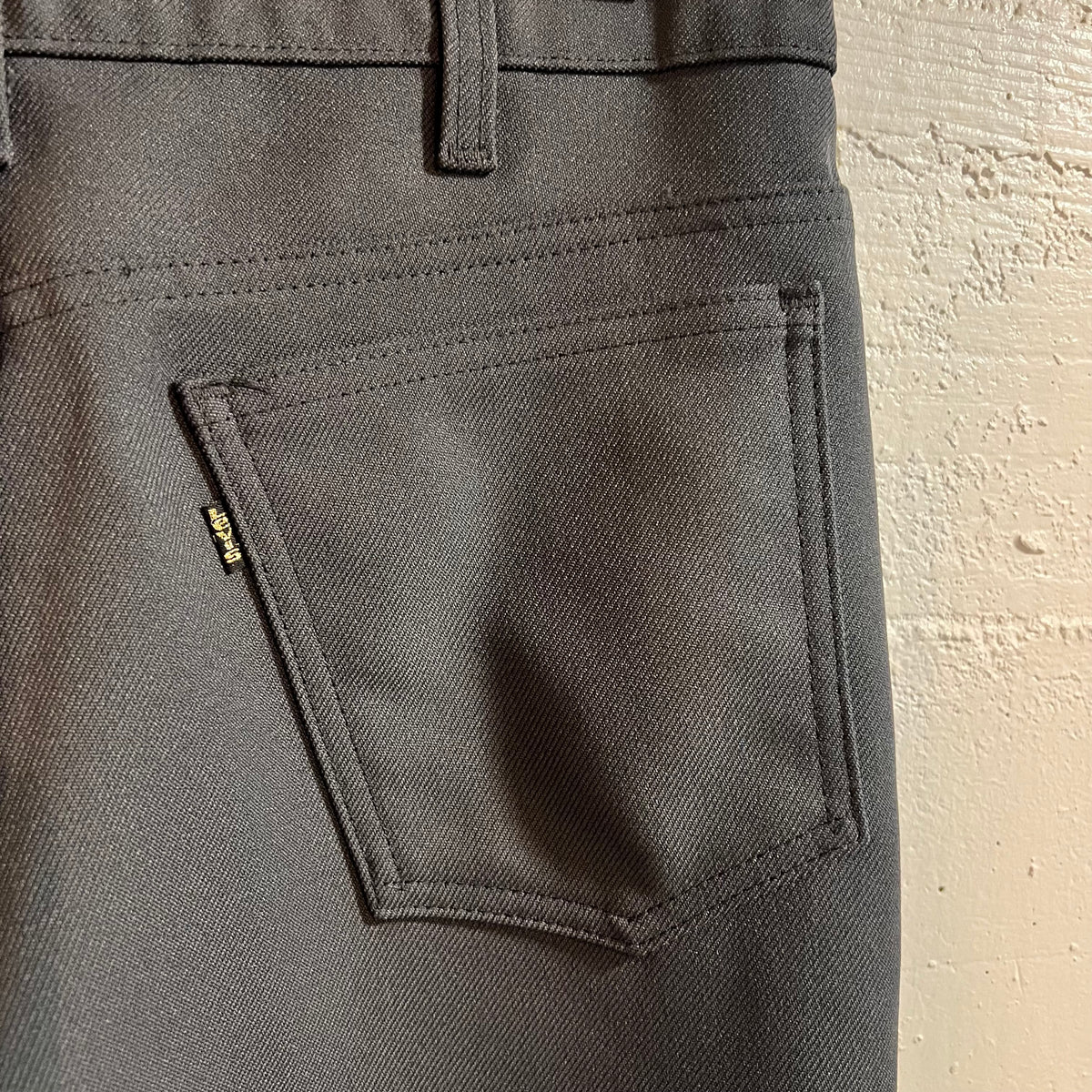 True Vintage Levi's 517 Sta-Prest Boot Cut Pleated Pants - Size 30" x 30" - Made In USA - Charcoal Gray - Talon Zipper