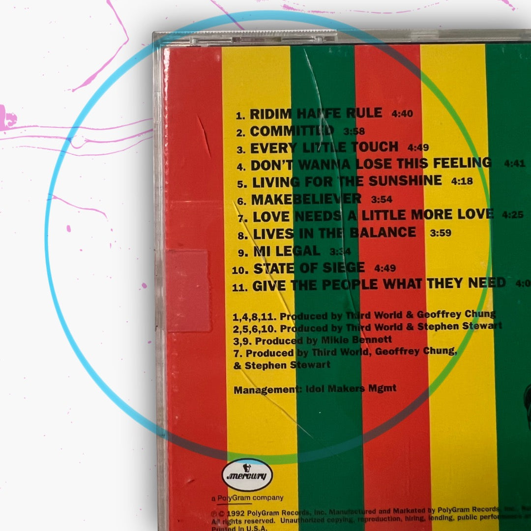 Vintage 1992 Third World 'Committed' CD
