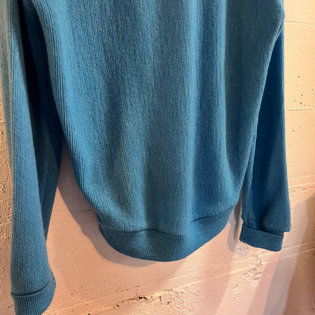 Vintage 60’s/70’s Brent By Montgomery Ward Knitted Cardigan Sweater - Size Medium - Light Blue