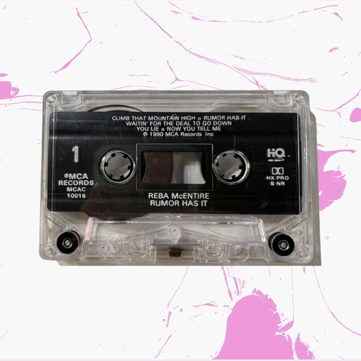 Vintage 1990 Reba McEntire 'Rumor Has It' Cassette Tape