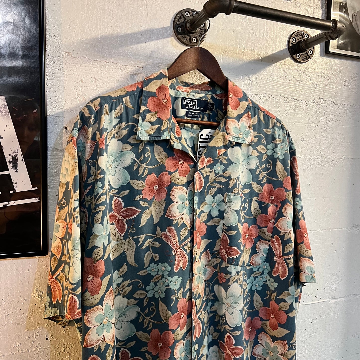 Vintage Polo Ralph Lauren Floral Print Loop Collar Shirt - Size XL - Multicolor