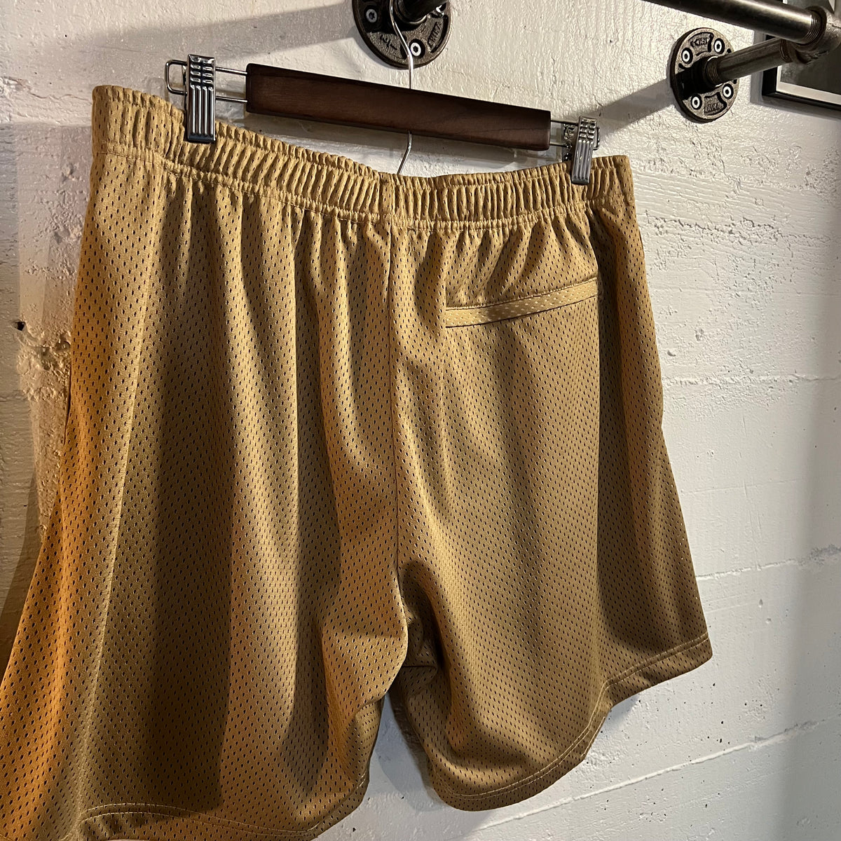 *Pre-Owned* John Elliott AAU Mesh Short - Size Large (3) - Gold