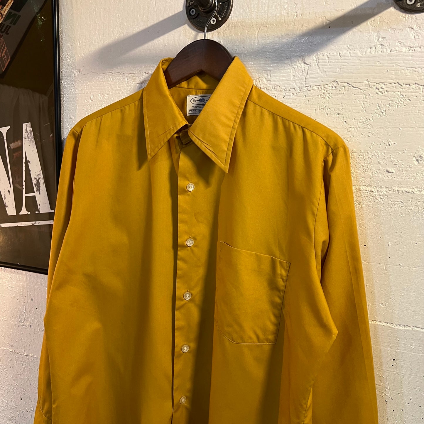 True Vintage 1960's Towncraft JCPenney Penn-Prest Long Sleeve Button Up Shirt - Size Large - Made In USA