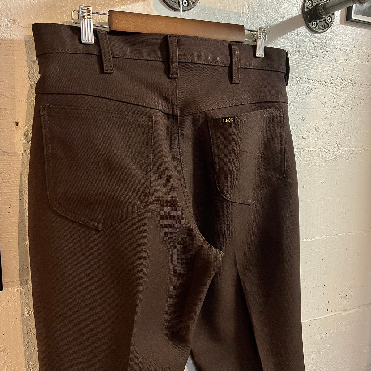 Vintage 90's Lee Western Cut Pleated Pants - Size 32" x 28" - Made In USA - Brown